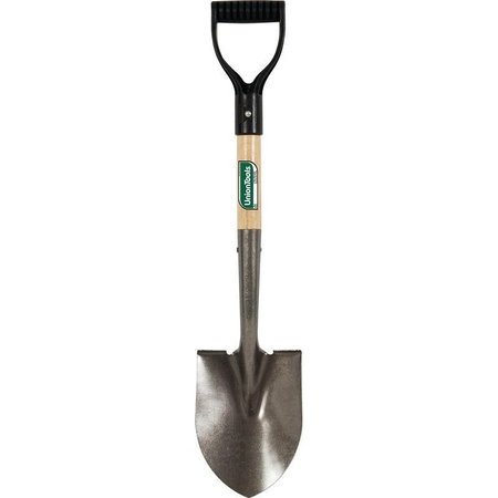 UNION TOOLS Digging Shovel, 6 in W Carbon Steel Blade, Hardwood Handle W/ D-Grip 163037900